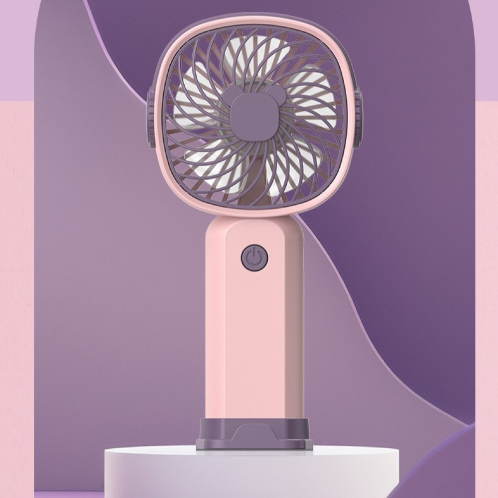 Вентилятор KLW-F8 Mini з підставкою для телефону (з вбуд. акум.) (17cm)
