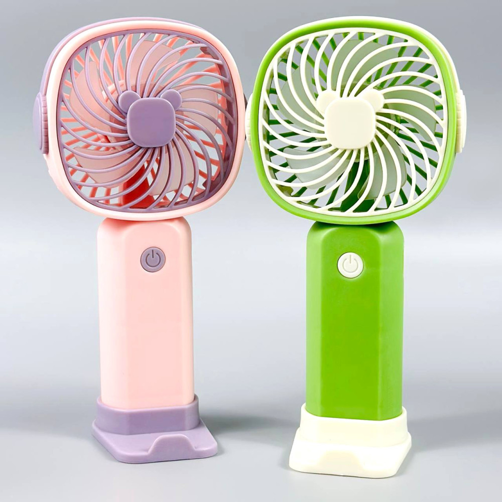 Вентилятор KLW-F8 Mini з підставкою для телефону (з вбуд. акум.) (17cm)