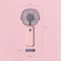 Вентилятор KLW-F8 Mini з підставкою для телефону (з вбуд. акум.) (17cm)