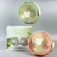 Вентилятор KLW-F9  Mini настільний, підвісний з нахилом (з вбуд. акум.) (17,3cm)