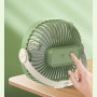 Вентилятор KLW-F9  Mini настільний, підвісний з нахилом (з вбуд. акум.) (17,3cm)