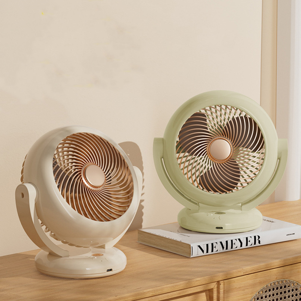 Вентилятор F8 Mini настільний з нахилом (з вбуд. акум.) (17,6сm) 