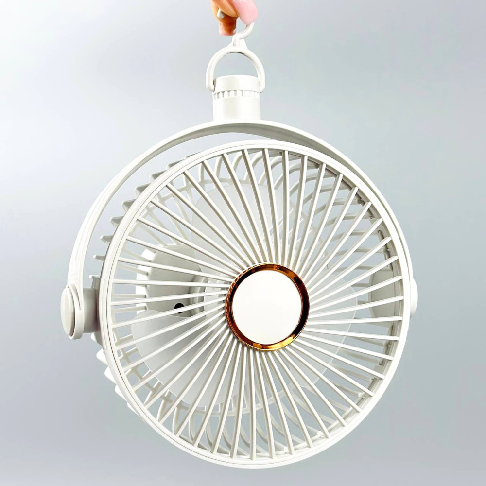 Вентилятор Mini 32 3in1 настільний, підвісний з нахилом (з вбуд. акум.) (18cm)
