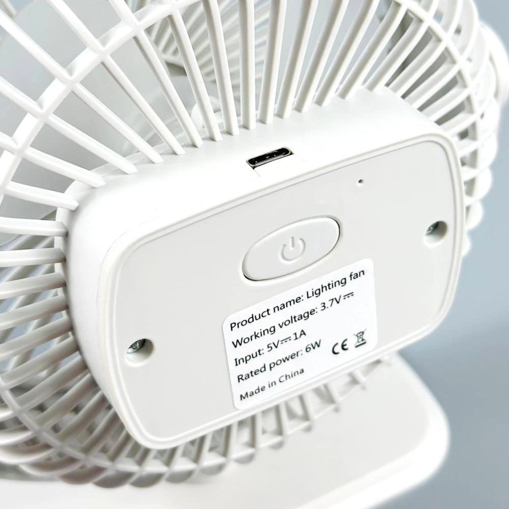 Вентилятор Mini 32 3in1 настільний, підвісний з нахилом (з вбуд. акум.) (18cm)