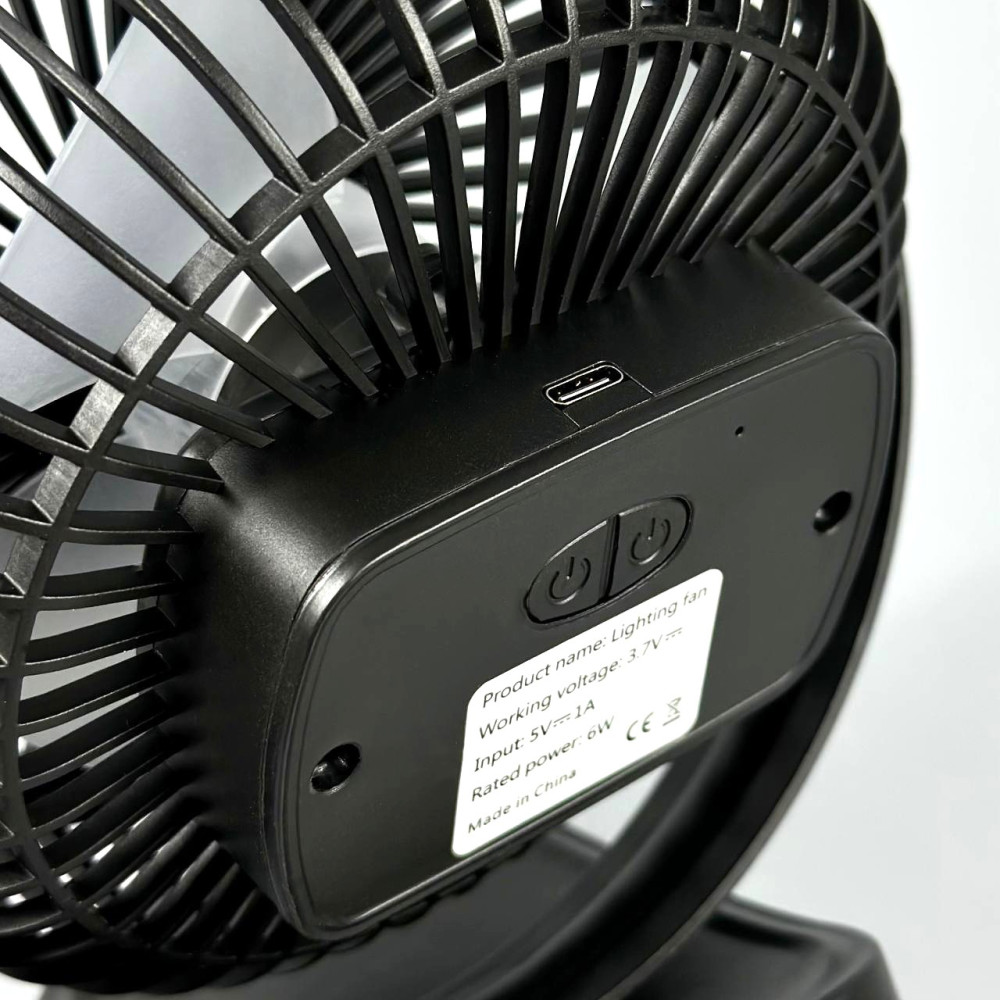 Вентилятор Mini 31 3in1 на прищіпці, підвісний з нахилом (з вбуд. акум.) (19,2cm)