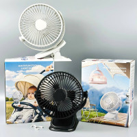 Вентилятор Mini 33 3in1 на прищіпці, підвісний з нахилом (з вбуд. акум.) (19,5cm)