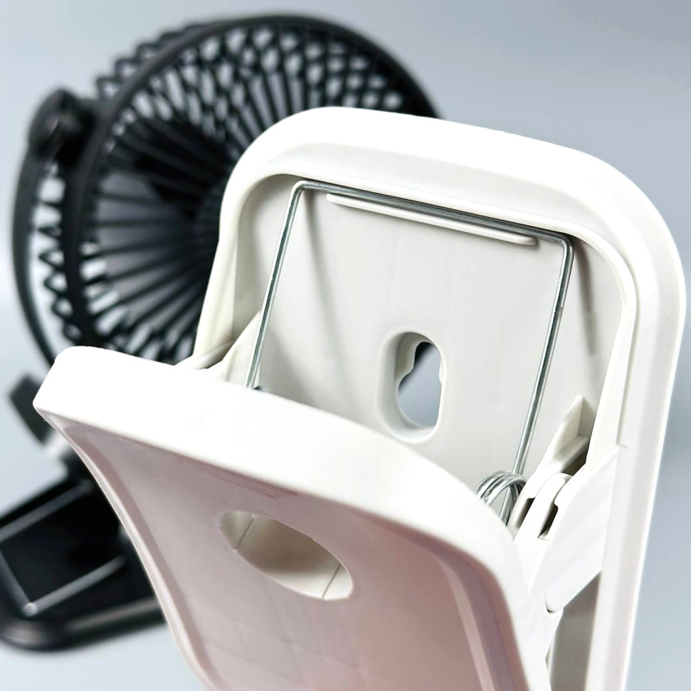 Вентилятор Mini 33 3in1 на прищіпці, підвісний з нахилом (з вбуд. акум.) (19,5cm)