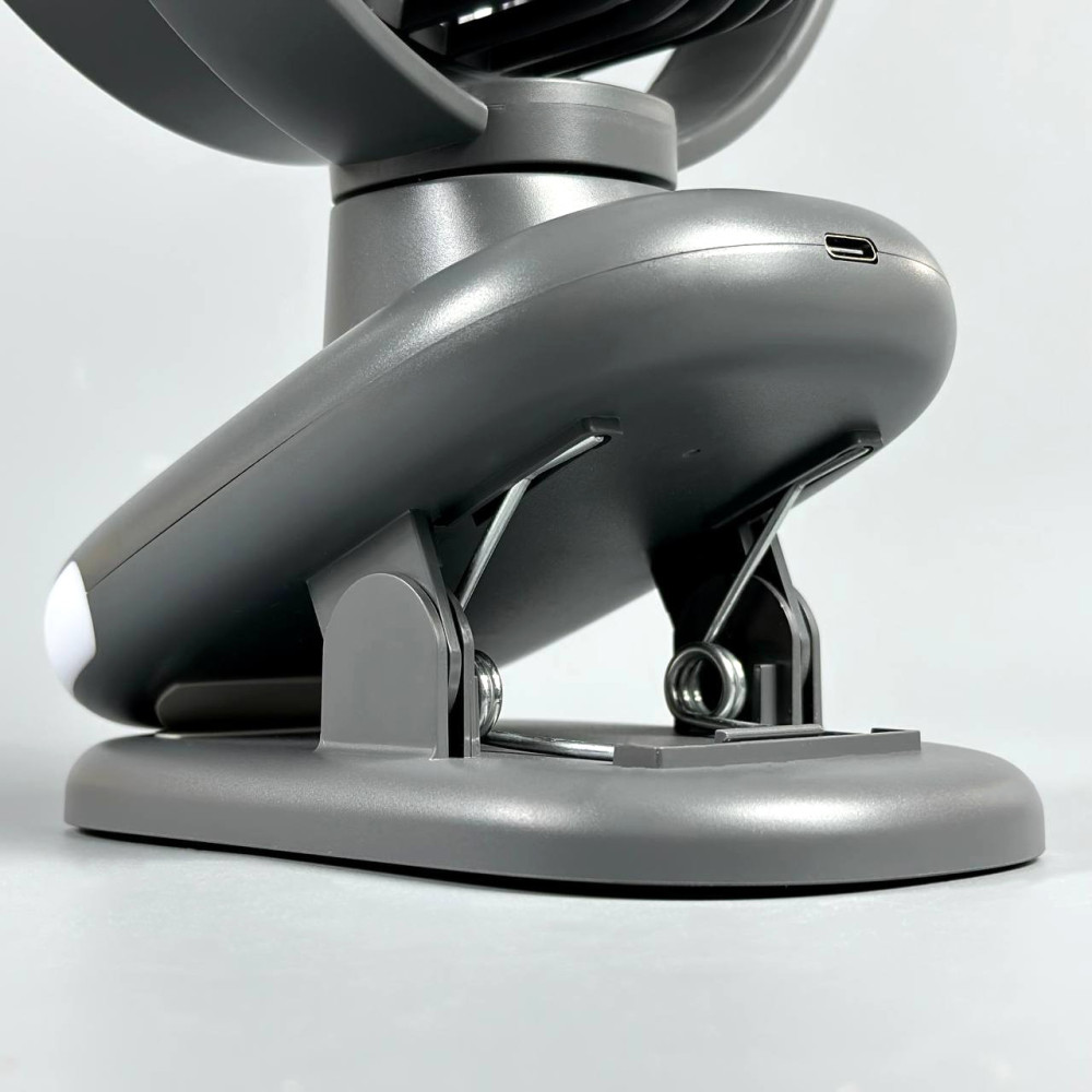 Вентилятор S6 3in1 на прищіпці з нахилом 2400mAh (з вбуд. акум.) (26cm)