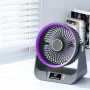 Вентилятор S2 настільний з нахилом та цифровим дисплеєм 3600mAh (з вбуд. акум.) (20сm)