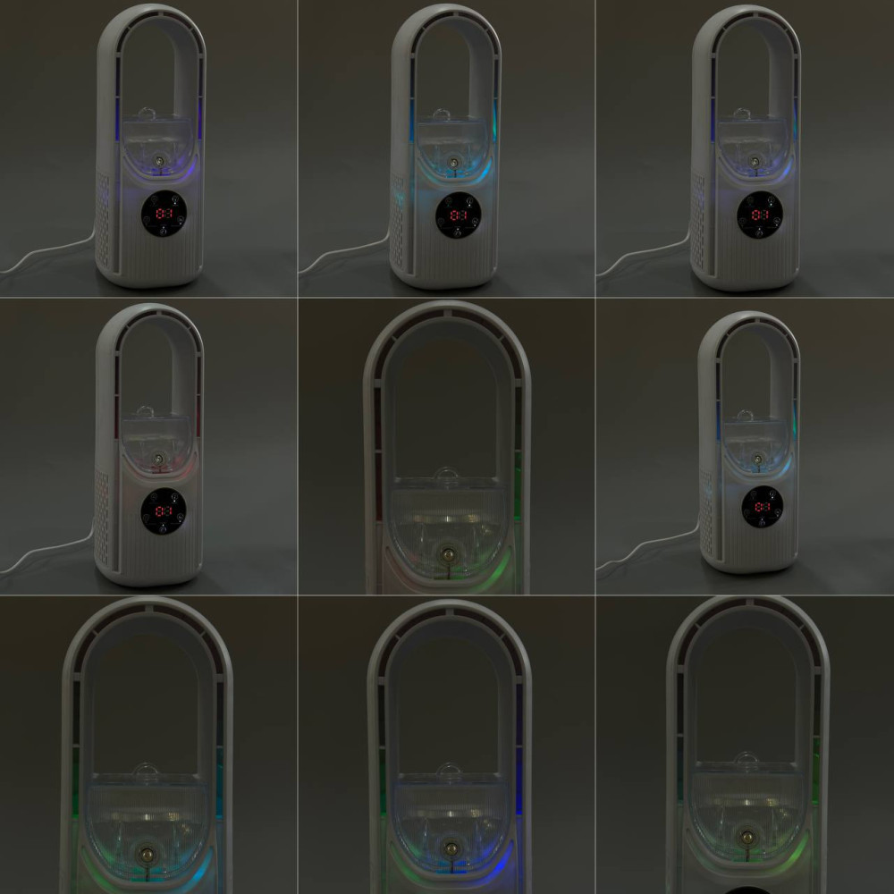 Вентилятор (без лопатей) з функцією охолодження та зволоження повітря, працює від USB (31cm)