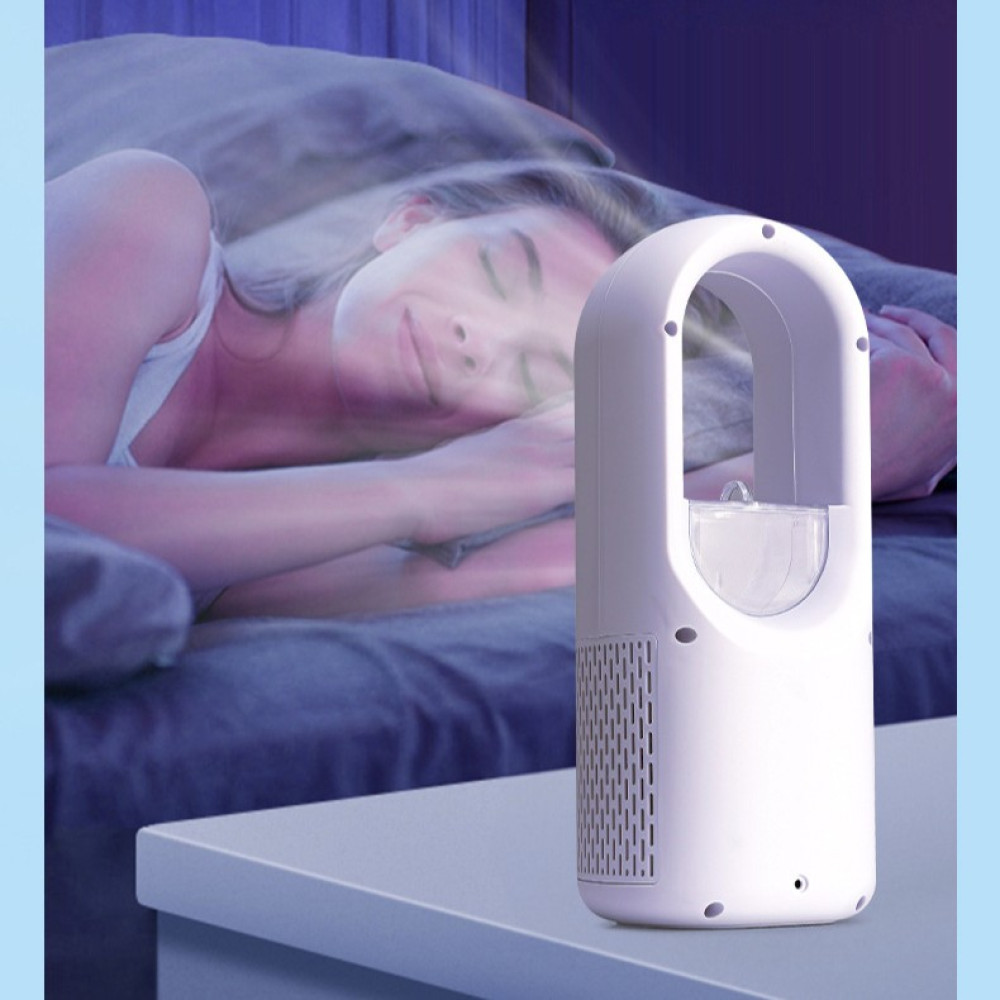 Вентилятор (без лопатей) з функцією охолодження та зволоження повітря, працює від USB (31cm)