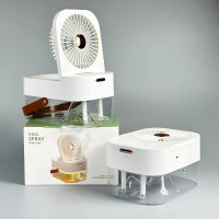 Вентилятор JX-001 з функцією охолодження та зволоження повітря 4000mAh (з вбуд. акум.) (27,5cm)