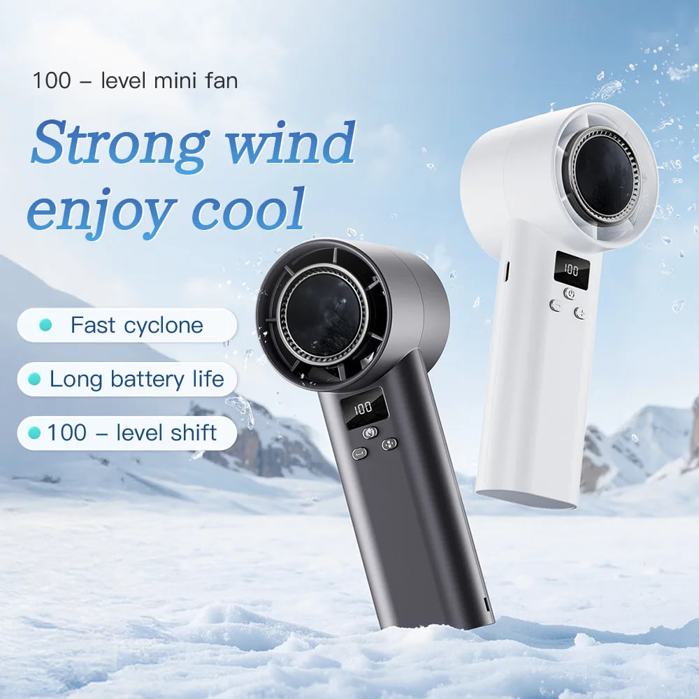 Вентилятор P3 з цифровим дисплеєм 3600mAh (16см) (з вбуд. акум.)