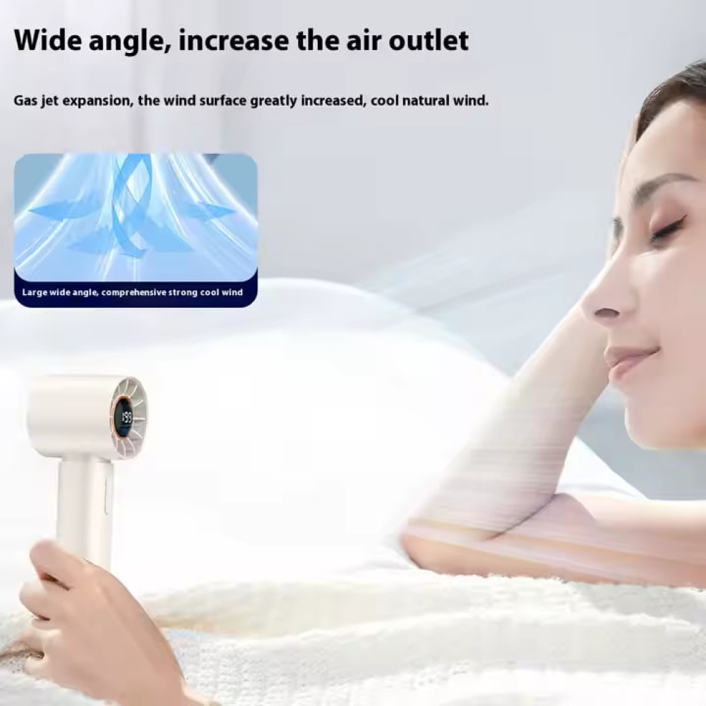 Вентилятор T12 з цифровим дисплеєм 1200mAh (з вбуд. акум.) (15,4см)