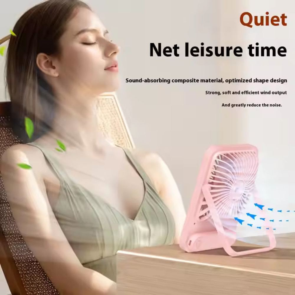 Вентилятор T101 настільний, з цифровим дисплеєм 1200mAh (з вбуд. акум.) (18,4см)