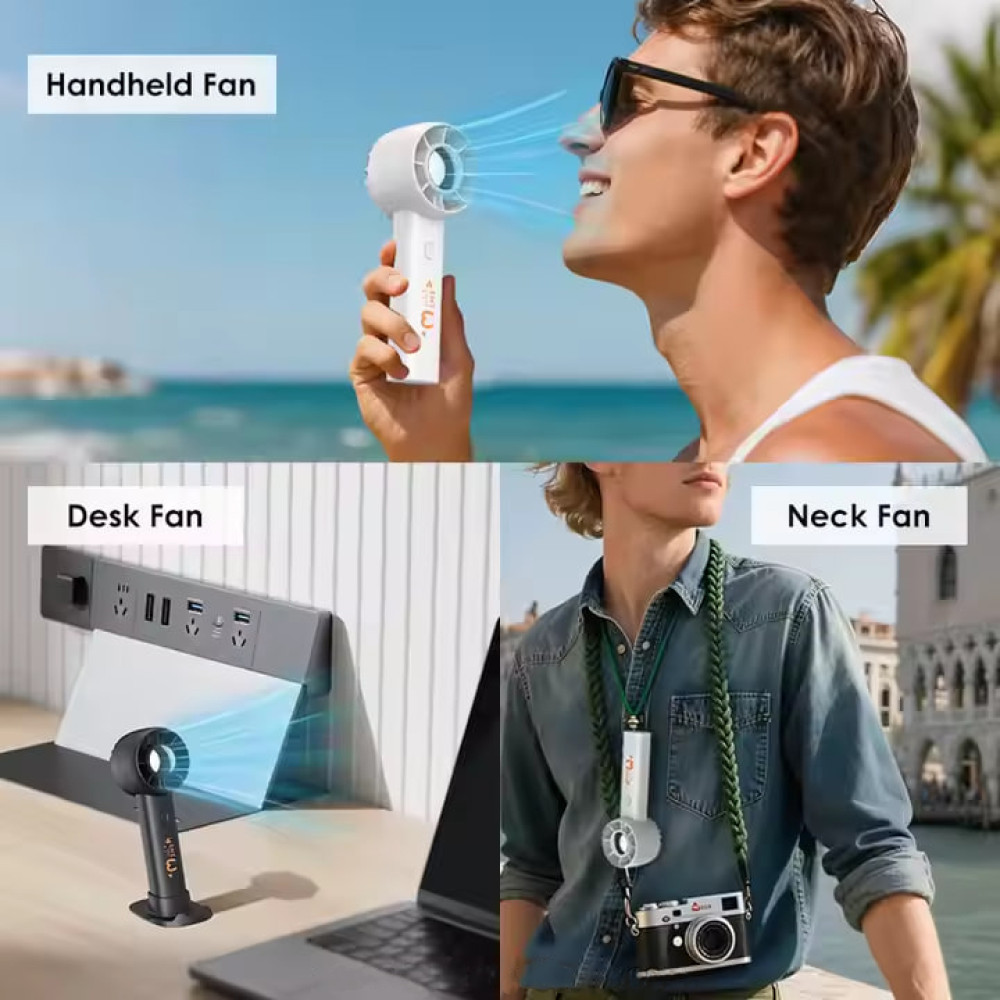 Вентилятор T16 з підставкою (з вбуд. акум.) (14см)