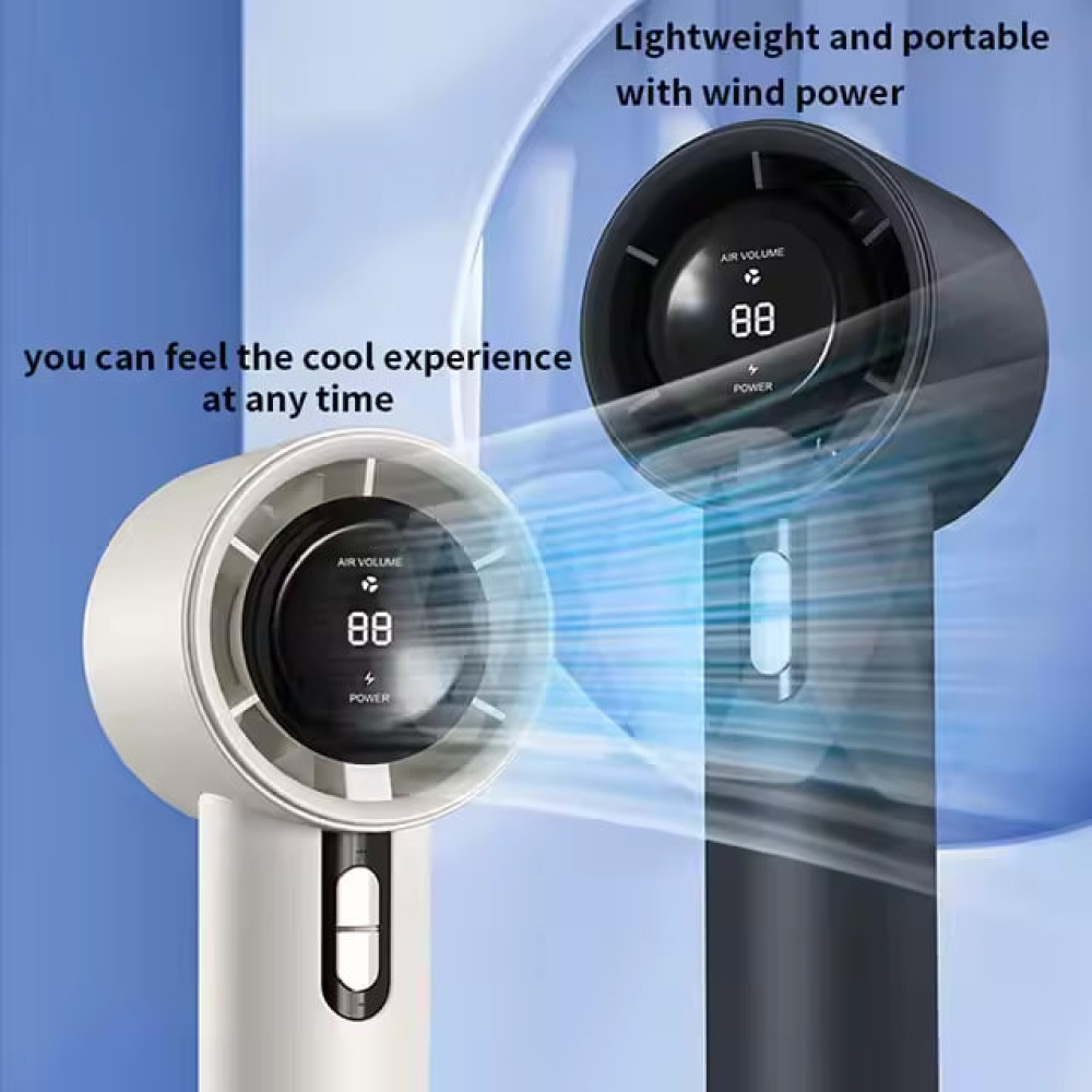 Вентилятор 638 з цифровим дисплеєм 1800mAh (з вбуд. акум.) (16,5см)