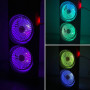 Вентилятор Double Spray Fan LED  з автоповоротом та контейнером для льоду, від USB (37,5см)