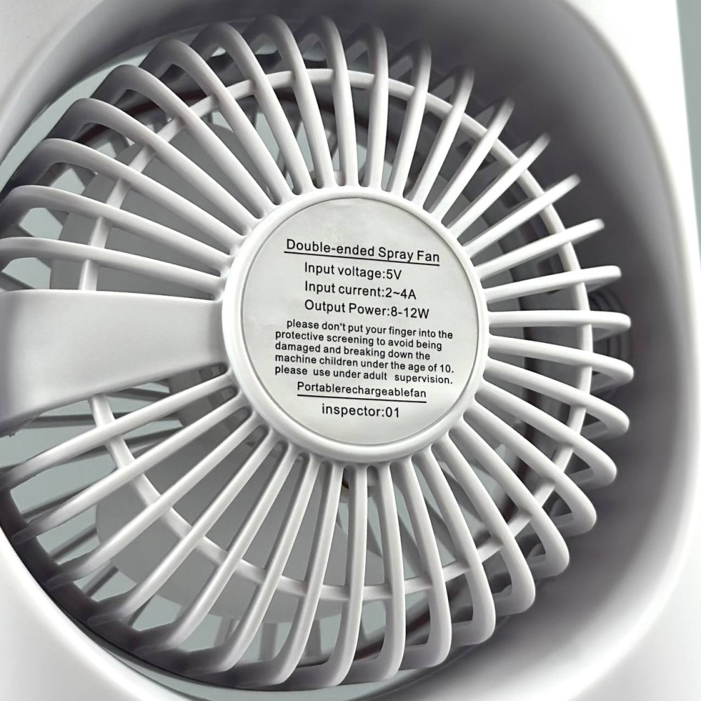 Вентилятор Double Spray Fan LED з контейнером для льоду від USB (37,5см)