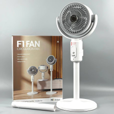 Підлоговий вентилятор F1 з пультом та 5 швидкостями (з вбуд. акум.) 4000mAh (від 38 до 82cm)