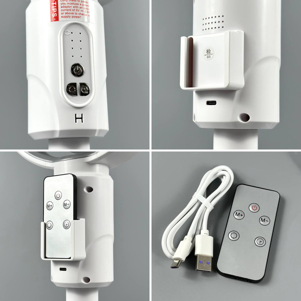 Підлоговий вентилятор F1 з пультом та 5 швидкостями (з вбуд. акум.) 4000mAh (від 38,0 до 82,0 см)