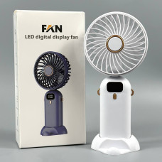 Вентилятор F015 складаний 3in1 Led display (з вбуд. акум.) (19,5сm)