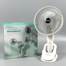 Вентилятор 138 Clip 4in1 на прищіпці з регулюванням швидкості (з вбуд. акум.) (24cm)