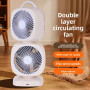 Вентилятор XHS-02 Square Fan–Dual подвійний 4000mAh (з вбуд. акум.) (37,0см)
