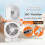 Вентилятор XHS-02 Square Fan–Dual подвійний 4000mAh (з вбуд. акум.) (37,0см)