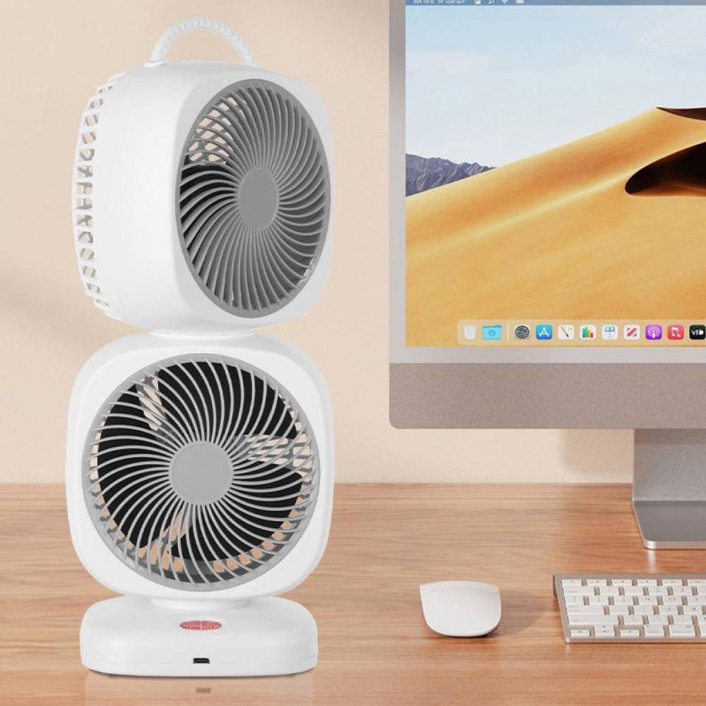 Вентилятор XHS-02 Square Fan–Dual подвійний 4000mAh (з вбуд. акум.) (37,0см)