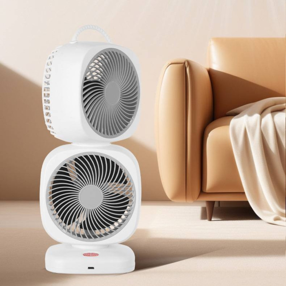 Вентилятор XHS-02 Square Fan–Dual подвійний 4000mAh (з вбуд. акум.) (37,0см)
