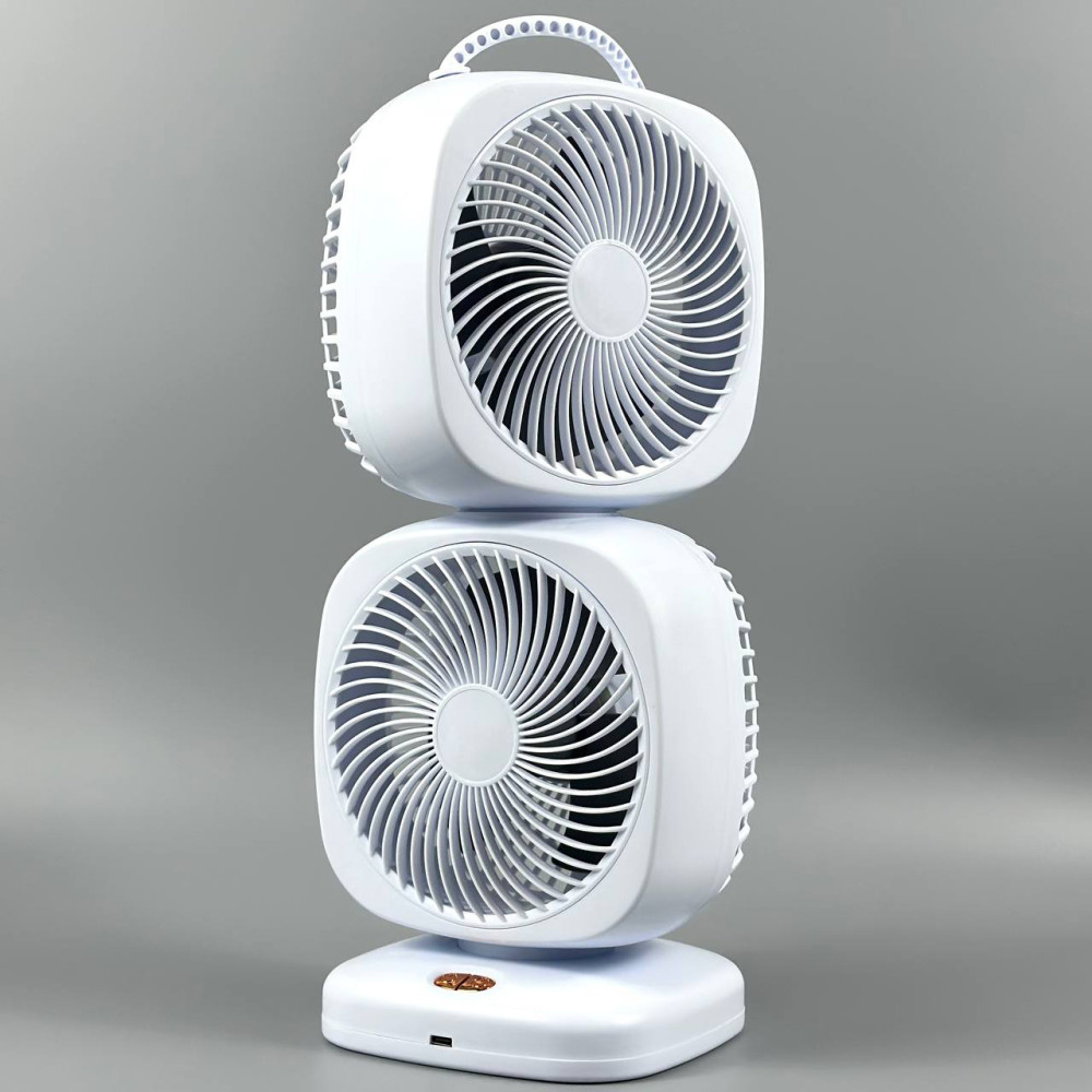 Вентилятор XHS-02 Square Fan–Dual подвійний 4000mAh (з вбуд. акум.) (37,0см)