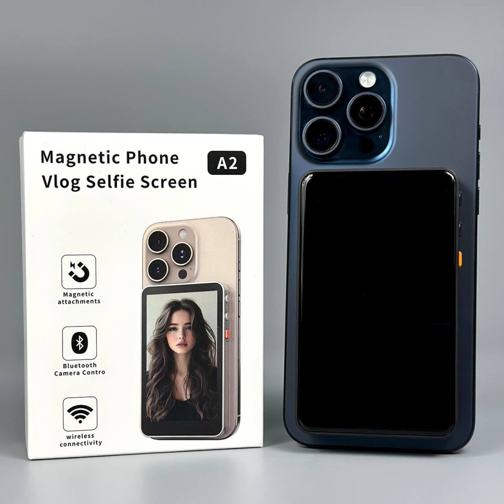 Магнітний екран для селфі A2 Vlog Selfie Monitor 3.97inch Screen 1500mAh, WiFi 2.4G