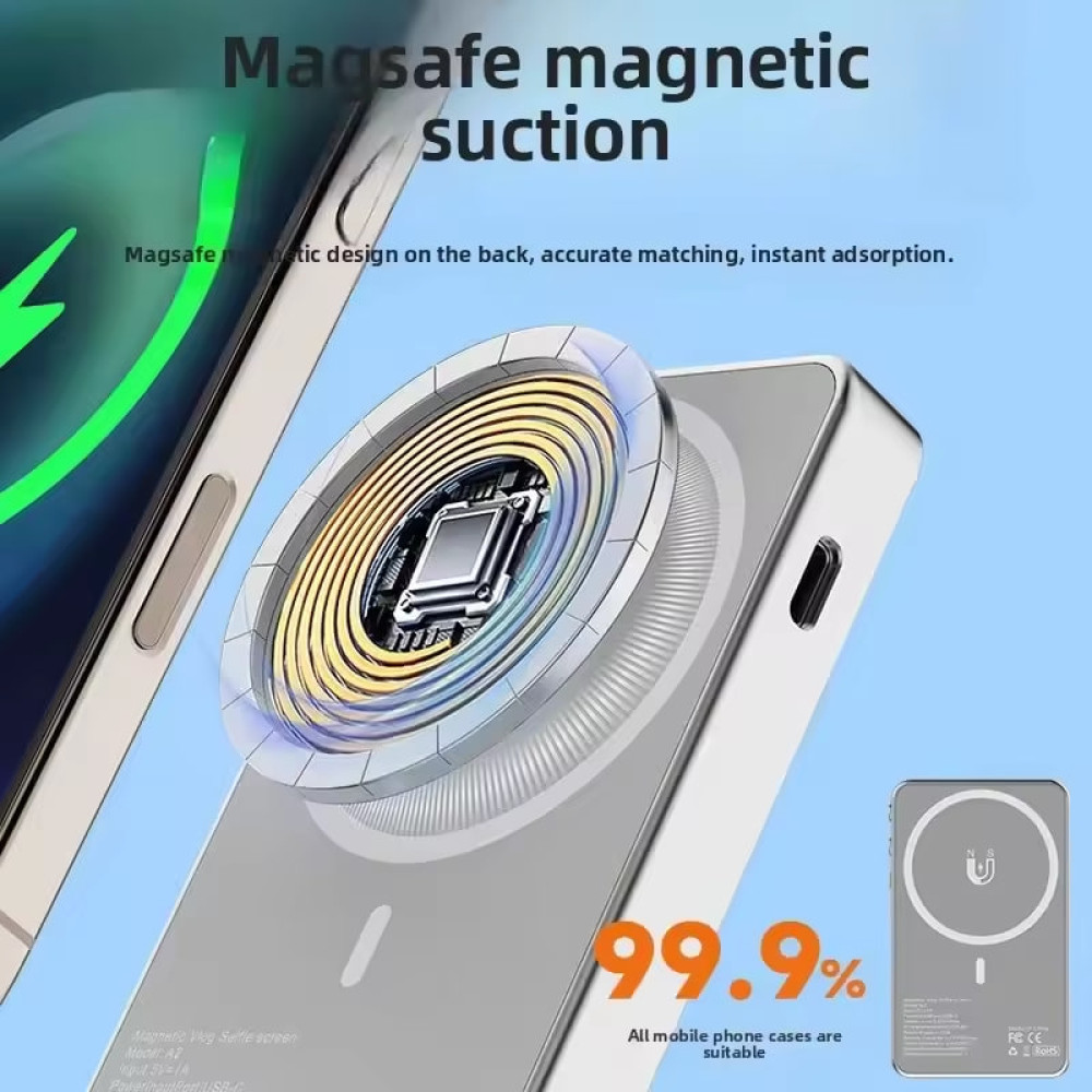 Магнітний екран для селфі A2 Vlog Selfie Monitor 3.97inch Screen 1500mAh, WiFi 2.4G