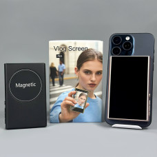 Магнітний екран для селфі P03 Vlog Screen 3.97 Screen 1500mAh, WiFi 2.4G (Metals+Plastic)