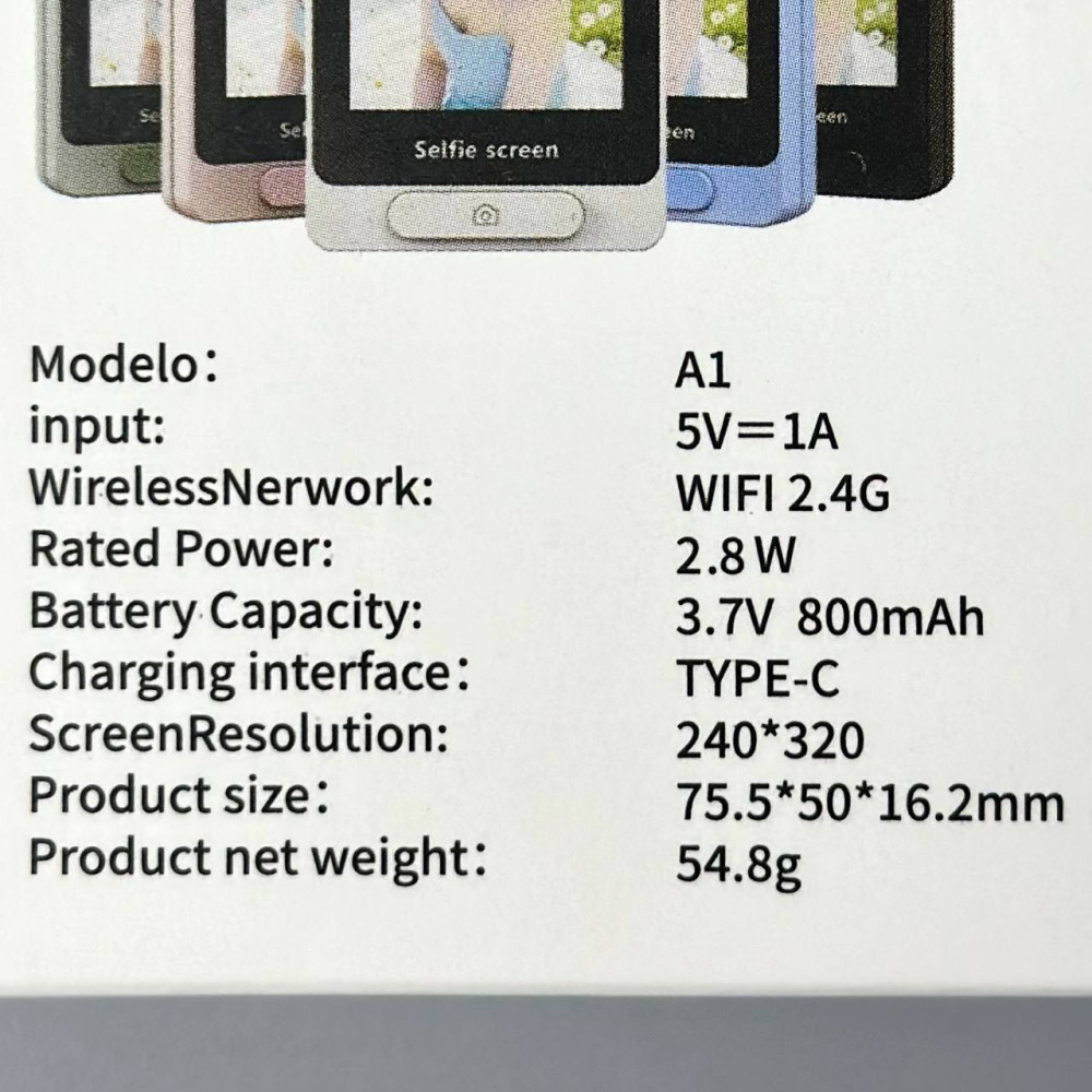 Магнітний екран для селфі задньої камери A1 Mini Vlog Selfie Monitor 800mAh, WiFi 2.4G