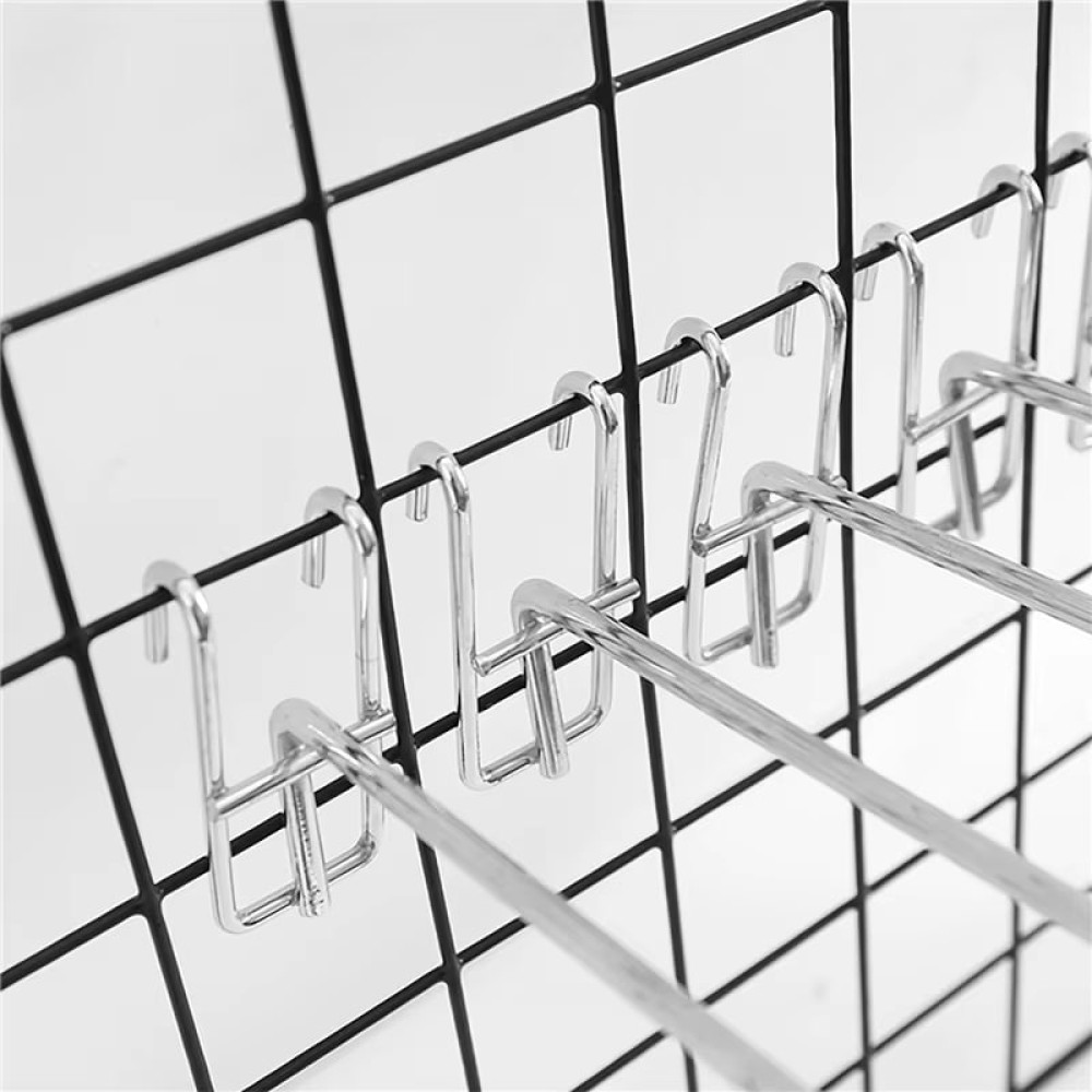 Гачок торговий одинарний хромований на сітку 190мм (d=3мм)