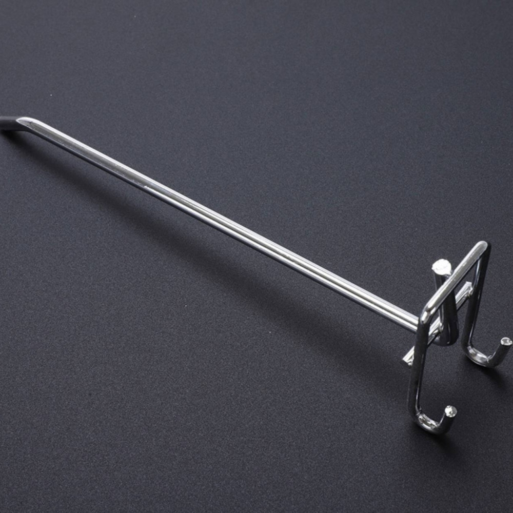 Гачок торговий одинарний хромований на сітку 190мм (d=3мм)