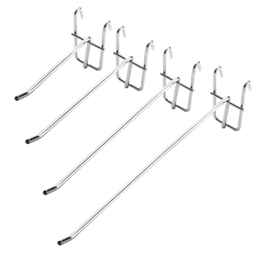 Гачок торговий одинарний хромований на сітку 190мм (d=3мм)