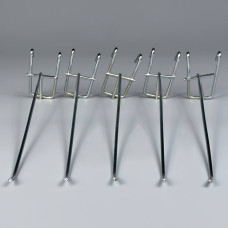 Гачок торговий одинарний хромований на сітку 190мм (d=3мм)