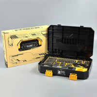 Набір інструментів JAKEMY JM-8198B 257in1 (акумуляторна викрутка з набором біт в кейсі)