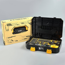 Набір інструментів JAKEMY JM-8198B 257in1 (акумуляторна викрутка з набором біт в кейсі)