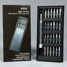 Викрутка з набором прецизійних біт 24in1 New Style 6024 Short