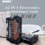 Викрутка з набором магнітних біт JAKEMY JM-8163 62in1 (в кейсі)