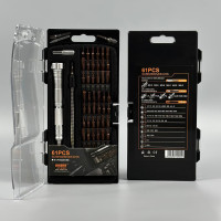 Викрутка з набором магнітних біт JAKEMY JM-8166 61in1 (в кейсі)