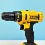 Акумуляторний ударний шуруповерт DeWALT DCD771 з набором інструментів (22 од.) Copy 1:1