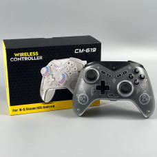 Бездротовий геймпад CM-619 RGB 600mAh (N-Switch, Steam, PC, Android, iOS) Black