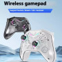 Бездротовий геймпад CM-619 RGB 600mAh (N-Switch, Steam, PC, Android, iOS) White