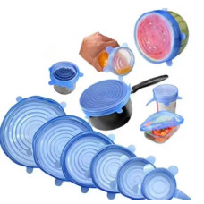 Набір силіконових кришок 6 шт.