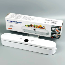 Вакууматор Vacuum Sealer SJT-618 120W з дисплеєм + 10 пакетів від USB